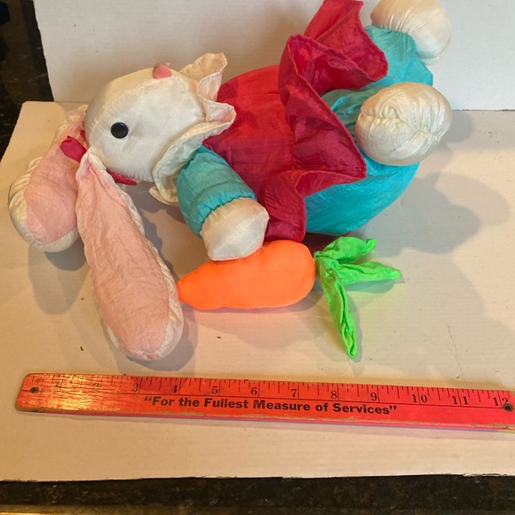 NWOT & Vintage 1990s Nylon Stuffed Rabbit - Picture 2 of 5